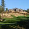 A view of the clubhouse and a green at Winchester Country Club.