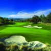 A view of the 1st hole surrounded by bunkers at Shadow Ridge Golf Club