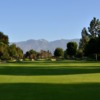 A sunny day view from a fairway at San Gabriel Country Club