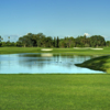 A view over the water of hole #17 at Del Paso Country Club