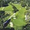 Aerial view of hole #12 at DeLaveaga Golf Course & Lodge