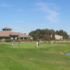 A view of the putting green from Shoreline Golf Links at Mountain View
