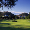 A view of the 446-yard par-4, 16th green at Sherwood Country Club