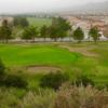 A view of a well protected hole at Yucaipa Valley Golf Club
