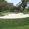 View of a bunkered green at Marine Memorial Golf Course