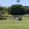 A view of a well protected green at Spanish Hills Golf & Country Club.