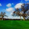 A view of the practice putting green at River Oaks Golf Course.