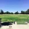 A view of the driving range from The Practice Tee at Sunset Hills.