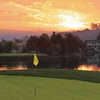 Peacock Gap CC: Sunset over the clubhouse