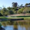 A view over the water of a green at Bernardo Heights Country Club.