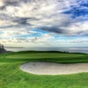The green of the 14th hole at Torrey Pines North provides a marvelous backdrop of the Pacific Ocean.