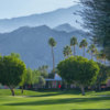 A sunny day view of a green at Marrakesh Golf Club.