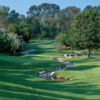 A view of a green at Los Coyotes Country Club.