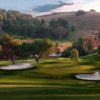 A view of green #7 flanked by bunkers at Mountain Meadows Golf Course (Dsquared productions inc. Murphy/Scully).