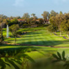 A sunny day view of a fairway at Rancho Bernardo Inn.