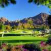 View of the 16th hole from the Celebrity Course at Indian Wells Golf Resort