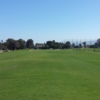 View from the middle of the 9th fairway at Baylands Golf Links