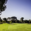 A sunny day view from a fairway at Encino from Sepulveda Golf Complex.