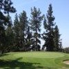 A view of the 1st green at Eaton Canyon Golf Course.