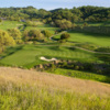 A view of a well protected hole at Lake at Cinnabar Hills Golf Club.