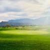 A view of green #18 at Boulder Course from Cimarron Golf Club.