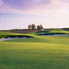 A view of a well protected hole at Ridge Creek Dinuba Golf Club.