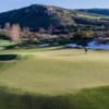 A view of a green at Shady Canyon Golf Club.
