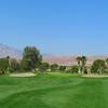 A view of hole #7 protected by bunkers at Mission Lakes Country Club