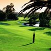 A view of green #17 protected by bunkers at El Camino Country Club