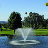 A view from the 5th tee with baloons flying over at Hidden Valley Lake Golf Course