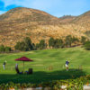 A view of the driving range at The Crosby Club.