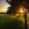 A view from tee #1 sign at San Jose Golf Course .