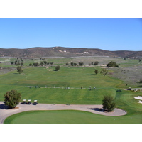 A view of Barona Creek GC's practice tee.