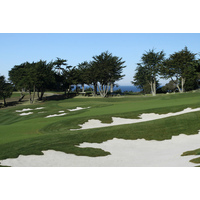 Fairway bunkers loom large on the 605-yard par-5 finishing hole on the Black Horse Course.