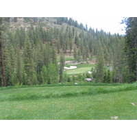 A view of Coyote Moon Golf Course in Truckee, California.