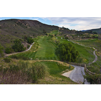 A nice view of the eighth hole at Tierra Rejada Golf Club. The clubhouse is to the right.