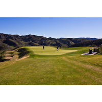 The 56-yard second green is one of the largest on the Sky Course at Lost Canyons Golf Club.