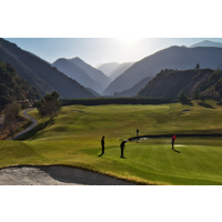 Glen Ivy Golf Club at the end of the day: a breath of mystery mixed with the sense of reality.