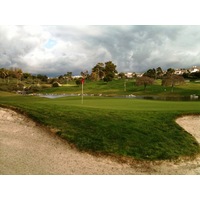 The 183-yard par-3 seventh is another picturesque hole at Talega Golf Club in San Clemente..