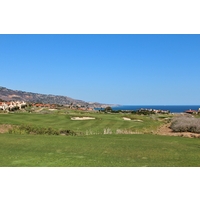 The 136-yard shot to the fourth green at The Links at Terranea is tougher downwind. 