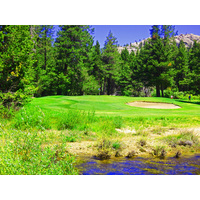 The Upper Truckee River runs through the par-4 16th hole at Lake Tahoe Golf Course.