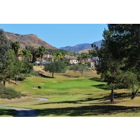 The 160-yard 11th hole continues the theme of downhill par 3s at Eagle Crest Golf Club in Escondido, Calif.