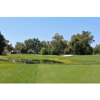 Don't dare hook it left on the 169-yard 12th hole at Del Paso Country Club in Sacramento. 