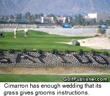  	Cimarron Golf Resort - I Do sign