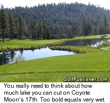 Coyote Moon - Truckee golf course - Lake Tahoe/Reno - No. 17 water clear